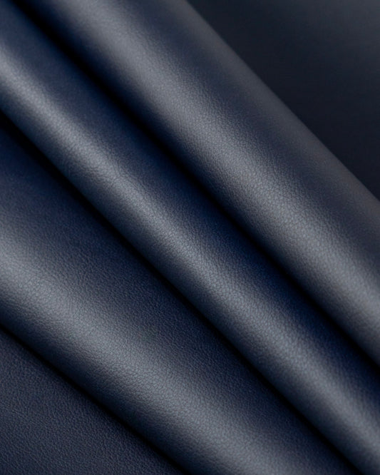 Cactus Leather Fabric - Blue Navy [40" x 56"]